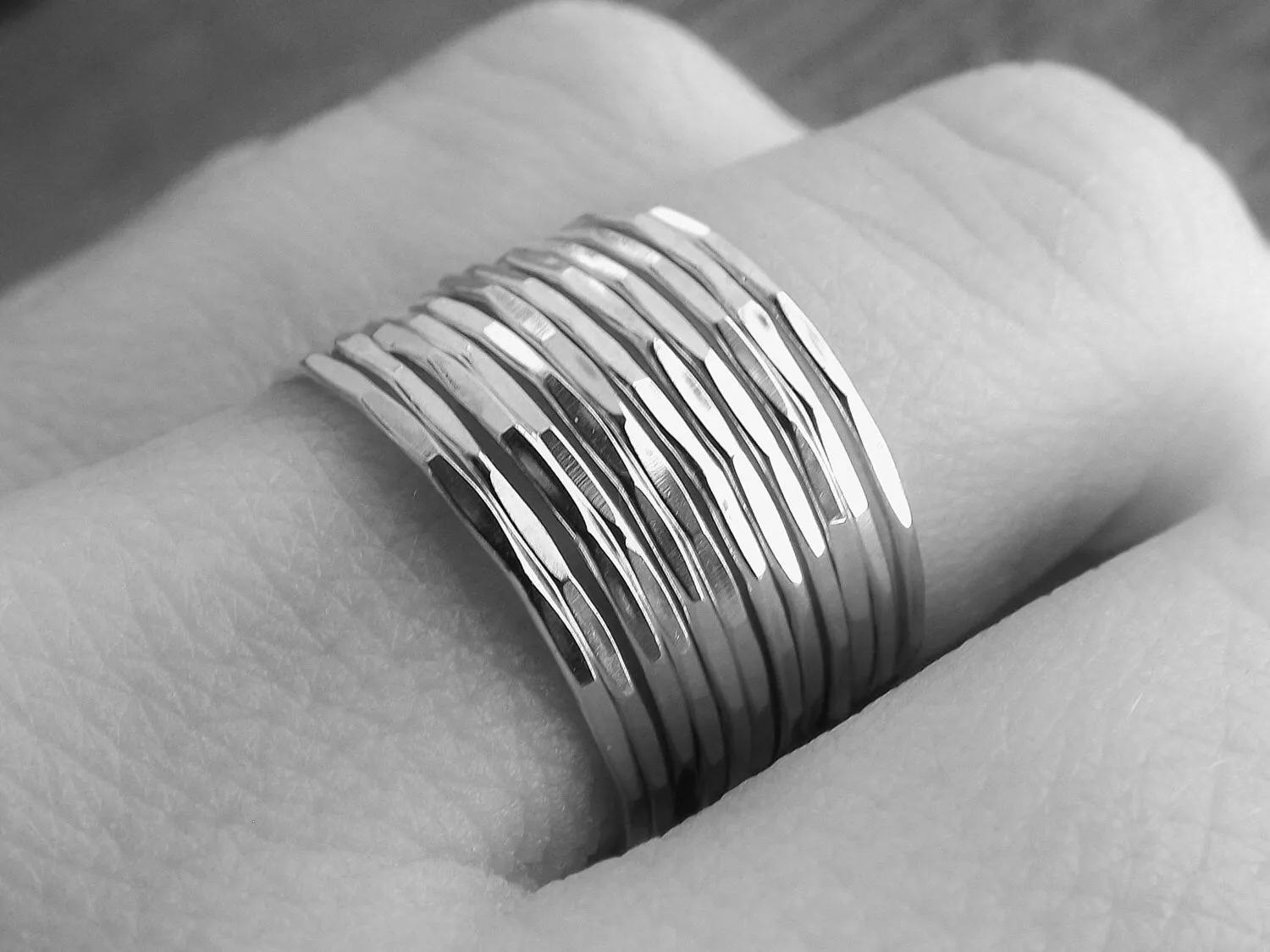 12 Super Skinny Stacking Rings Set,Edge Textured Ring Set,Ring Set,Textured Rings,Boho Stacking Rings,Minimalist,Modern,Skinny Ring,Gift