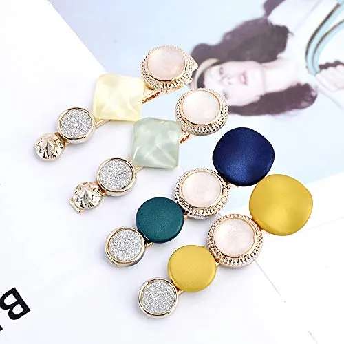 20Pcs Pearl Hair Clips - Cehomi Fashion Korean Style Pearls Hair Barrettes Sweet Artificial Macaron Acrylic Resin Barrettes Hairpins for Women,Ladies and Girls Headwear Styling Tools Hair Accessories