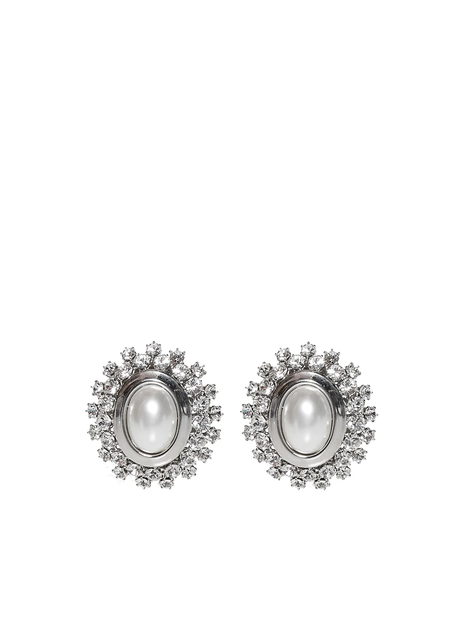 Alessandra Rich Crystal Embellished Stud Earrings