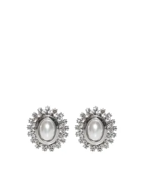 Alessandra Rich Crystal Embellished Stud Earrings