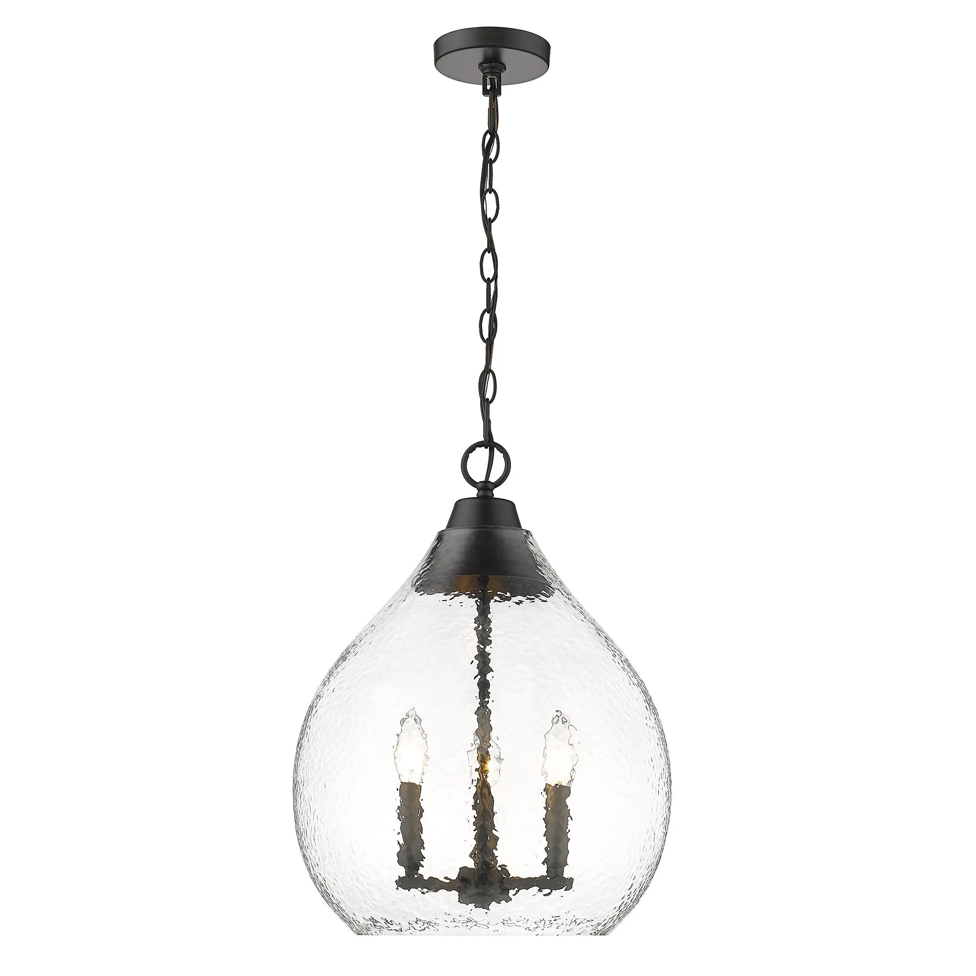 Ariella 3 Light Pendant in Matte Black