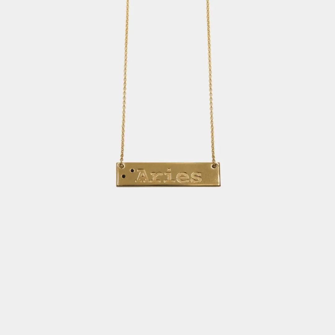 Aries - necklace - gold plated