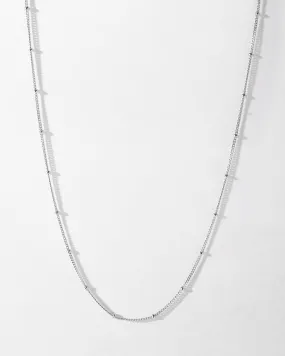 Ball Chain Necklace - Silver