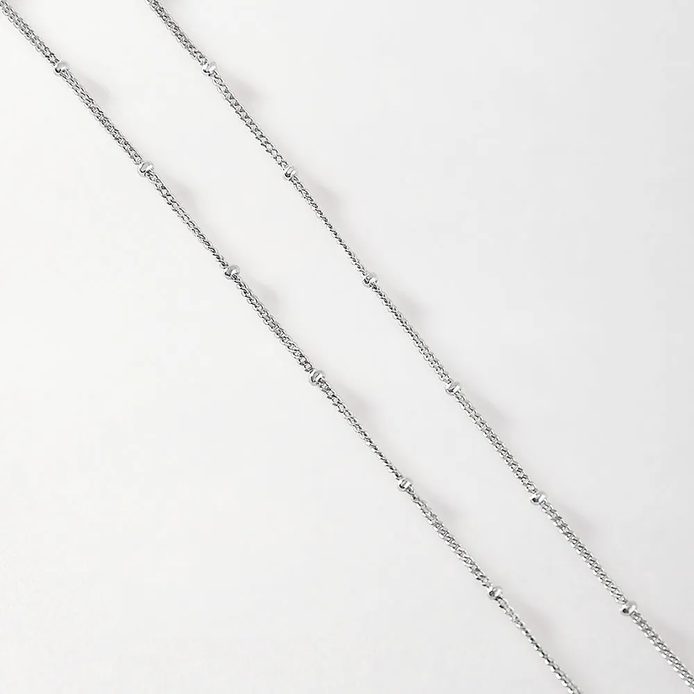 Ball Chain Necklace - Silver