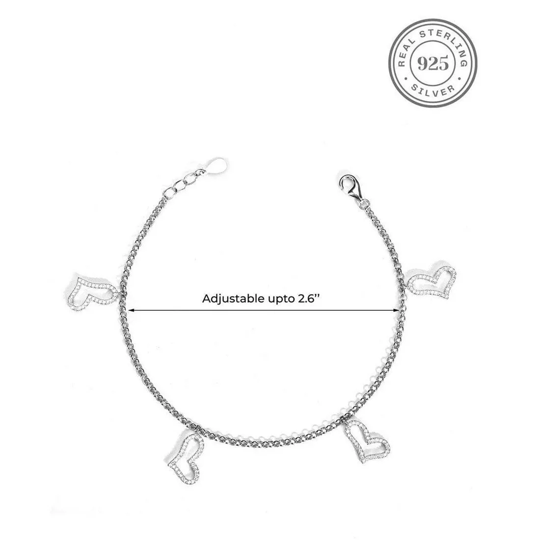 Blooming Love Charm 925 Silver Bracelets