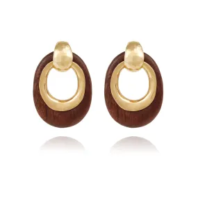 Brown Selva Earrings