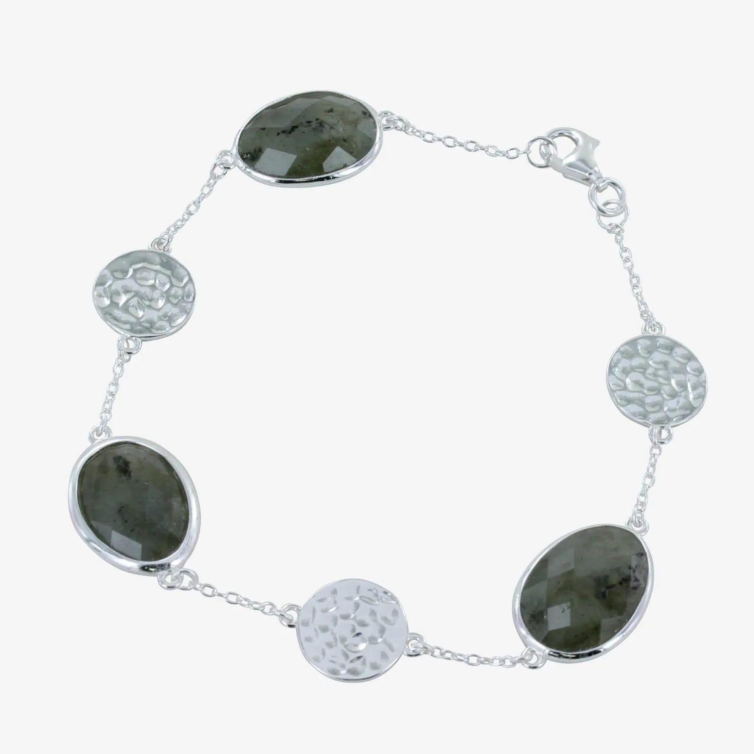 Candy Stone Sterling Silver Bracelet