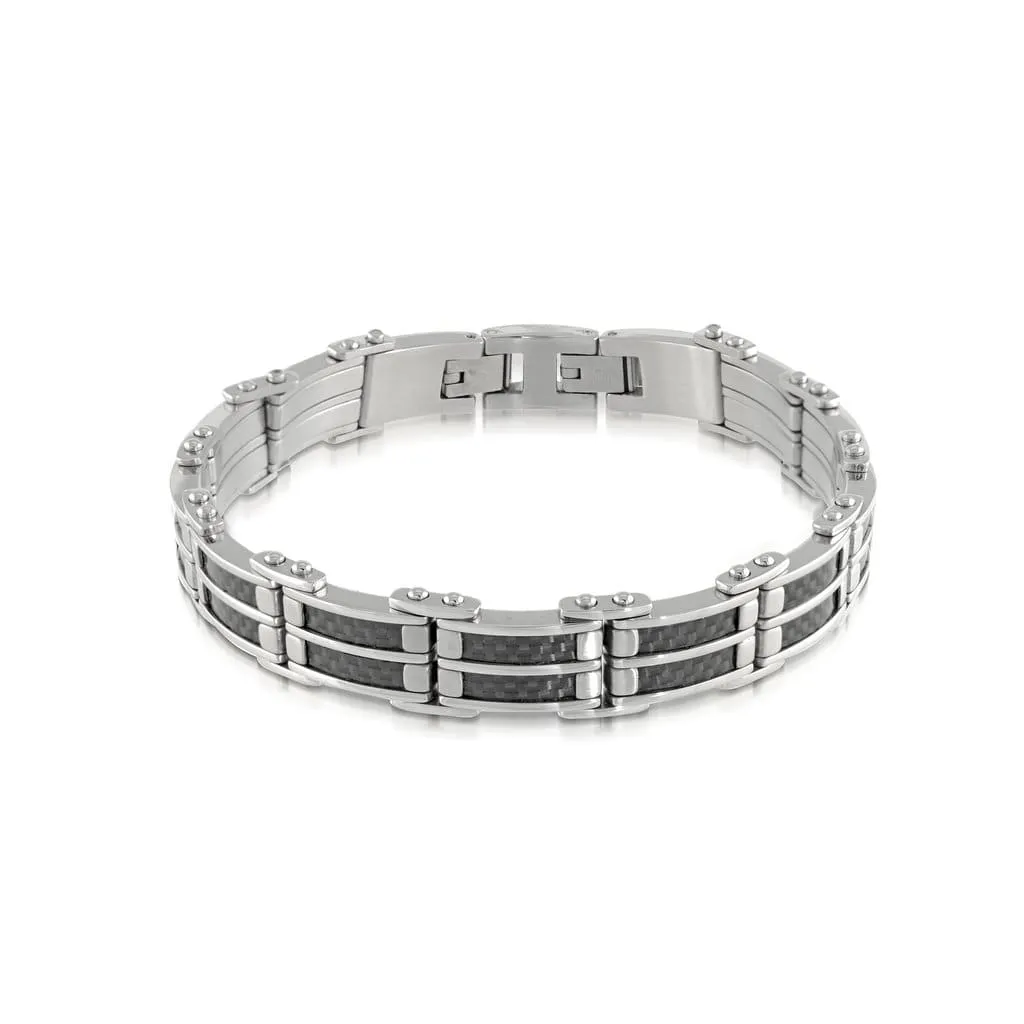 Carbon Fibre Inlay Bracelet 13mm