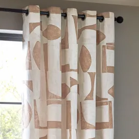 Carro Abstract Curtains Clay