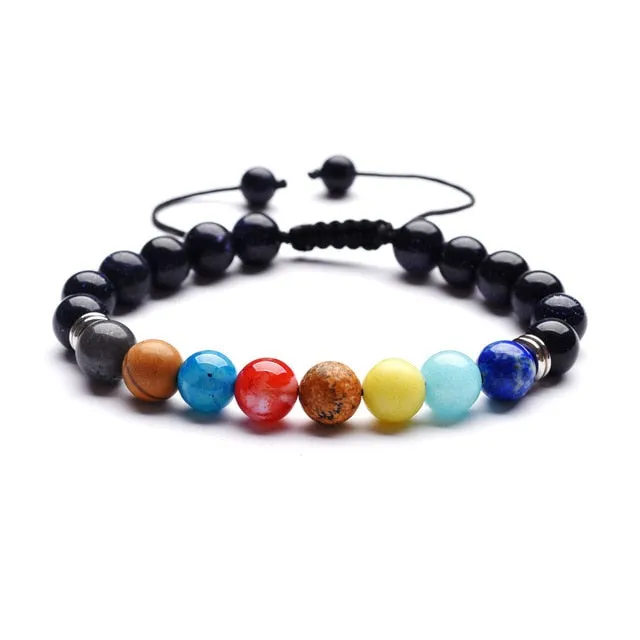 Celestial planets buddha bead bracelet