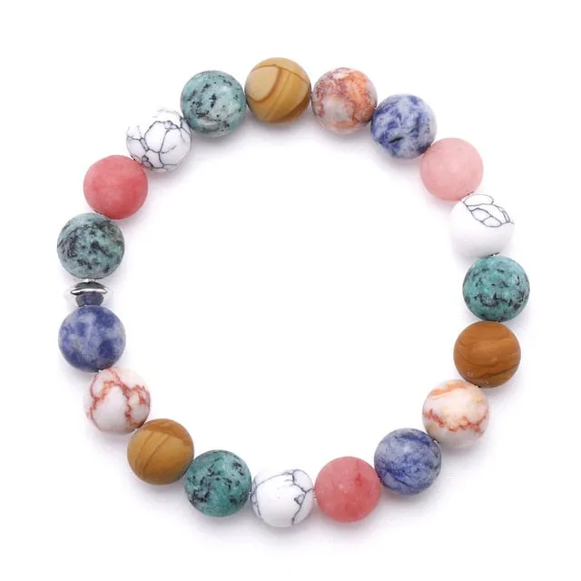 Celestial planets buddha bead bracelet