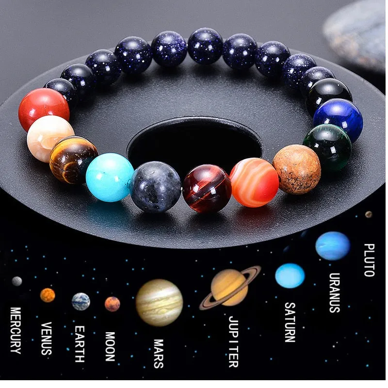 Celestial planets buddha bead bracelet