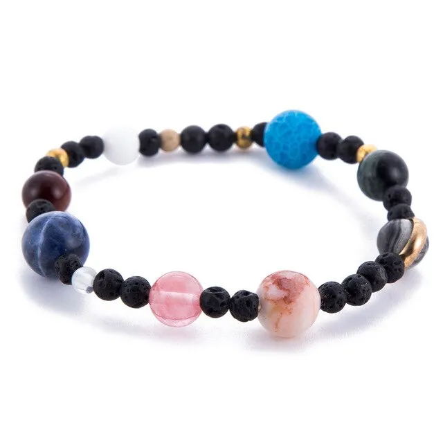 Celestial planets buddha bead bracelet