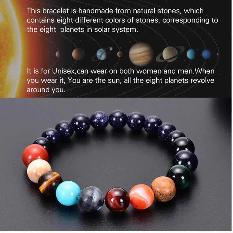 Celestial planets buddha bead bracelet