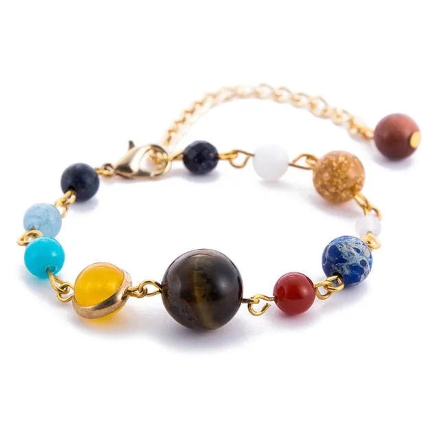 Celestial planets buddha bead bracelet