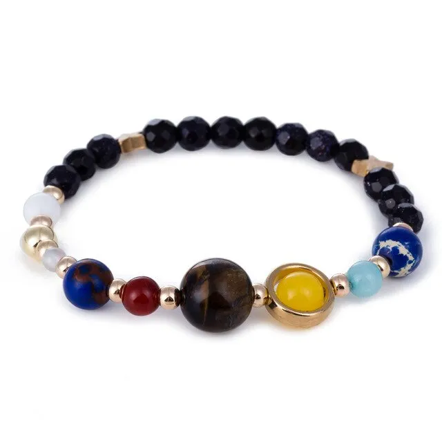 Celestial planets buddha bead bracelet