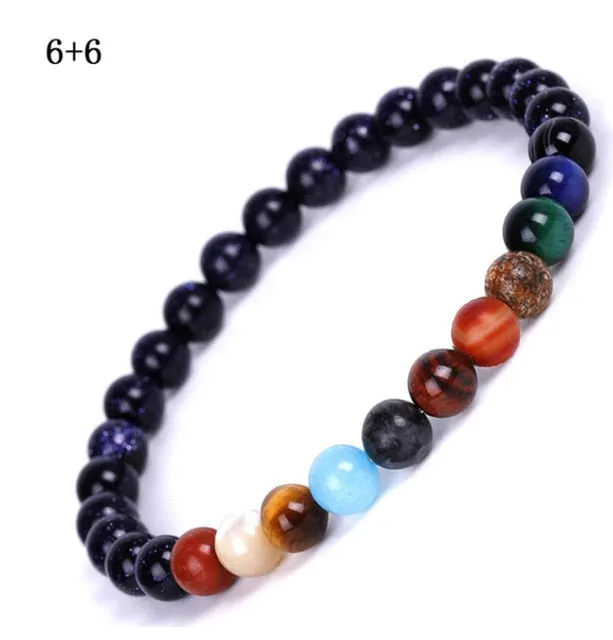 Celestial planets buddha bead bracelet