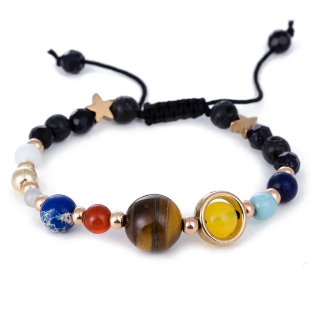 Celestial planets buddha bead bracelet