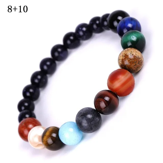 Celestial planets buddha bead bracelet