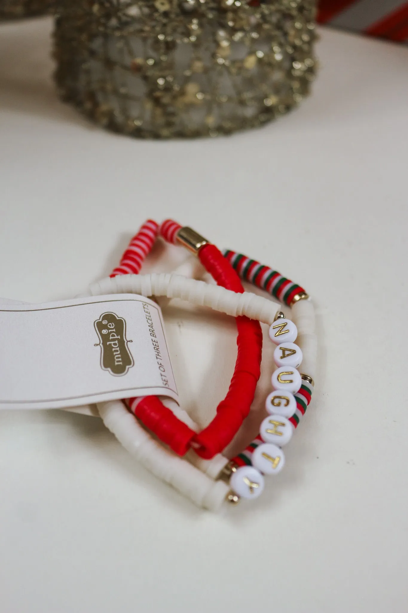 Christmas Holiday Beaded Bracelets -3 Colors