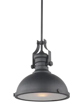 Cresswell Matte Black Large Pendant