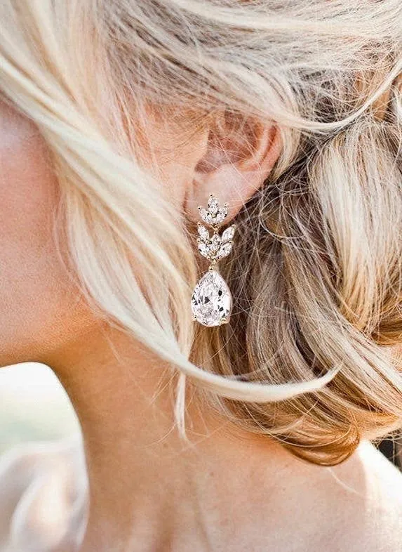 Crystal Wedding Earrings