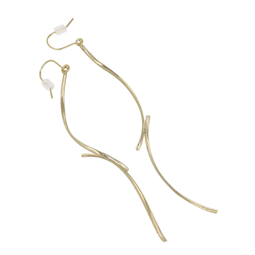 Curve Link Drop Earrings