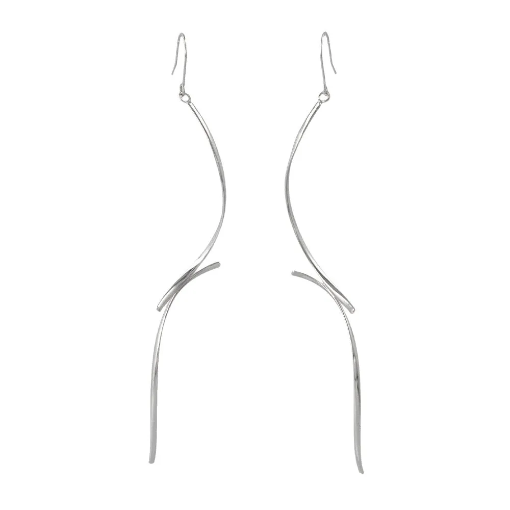 Curve Link Drop Earrings