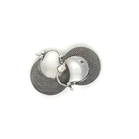 Dainty Bali Crescent Hoops