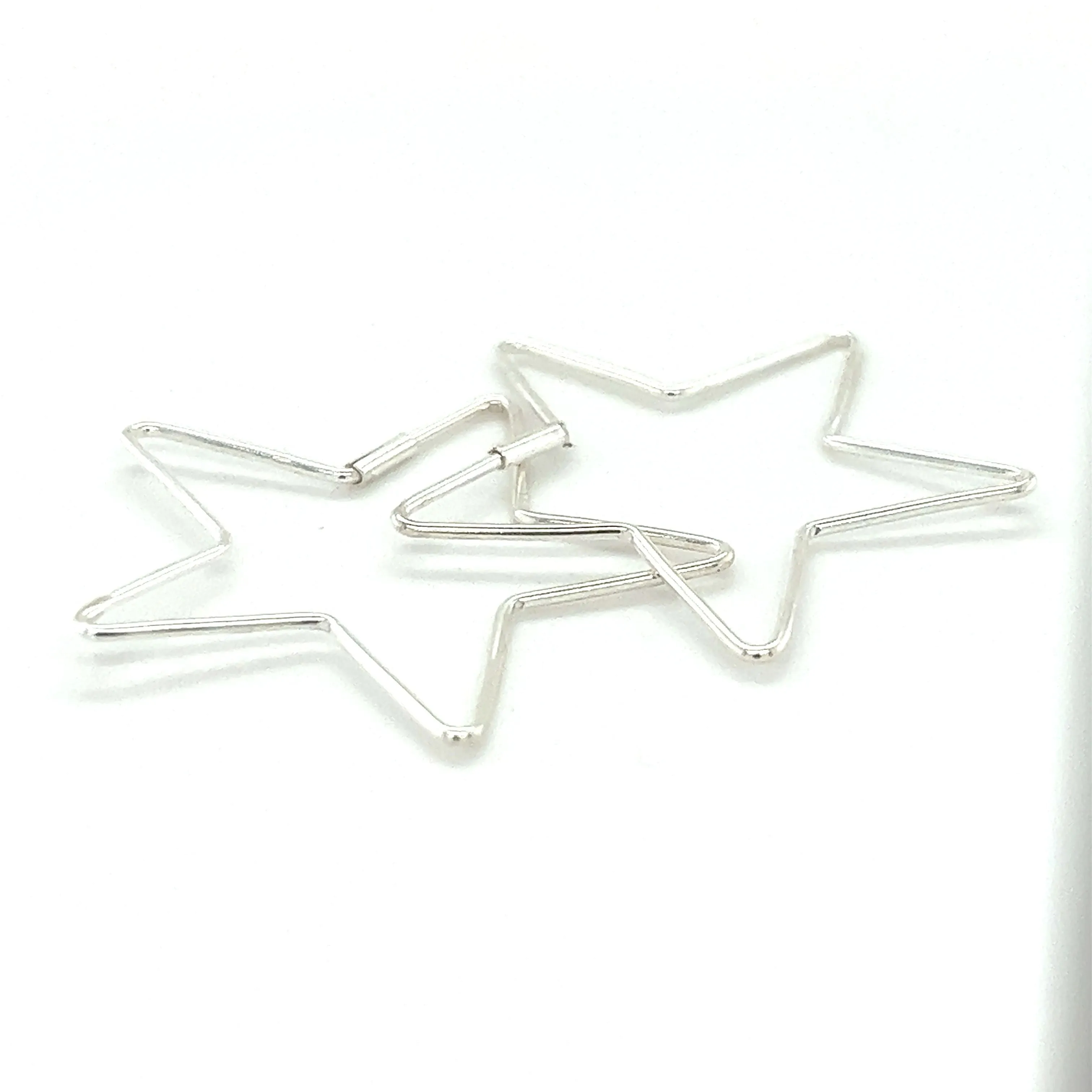 Delicate Star Shaped Hoops