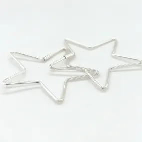 Delicate Star Shaped Hoops