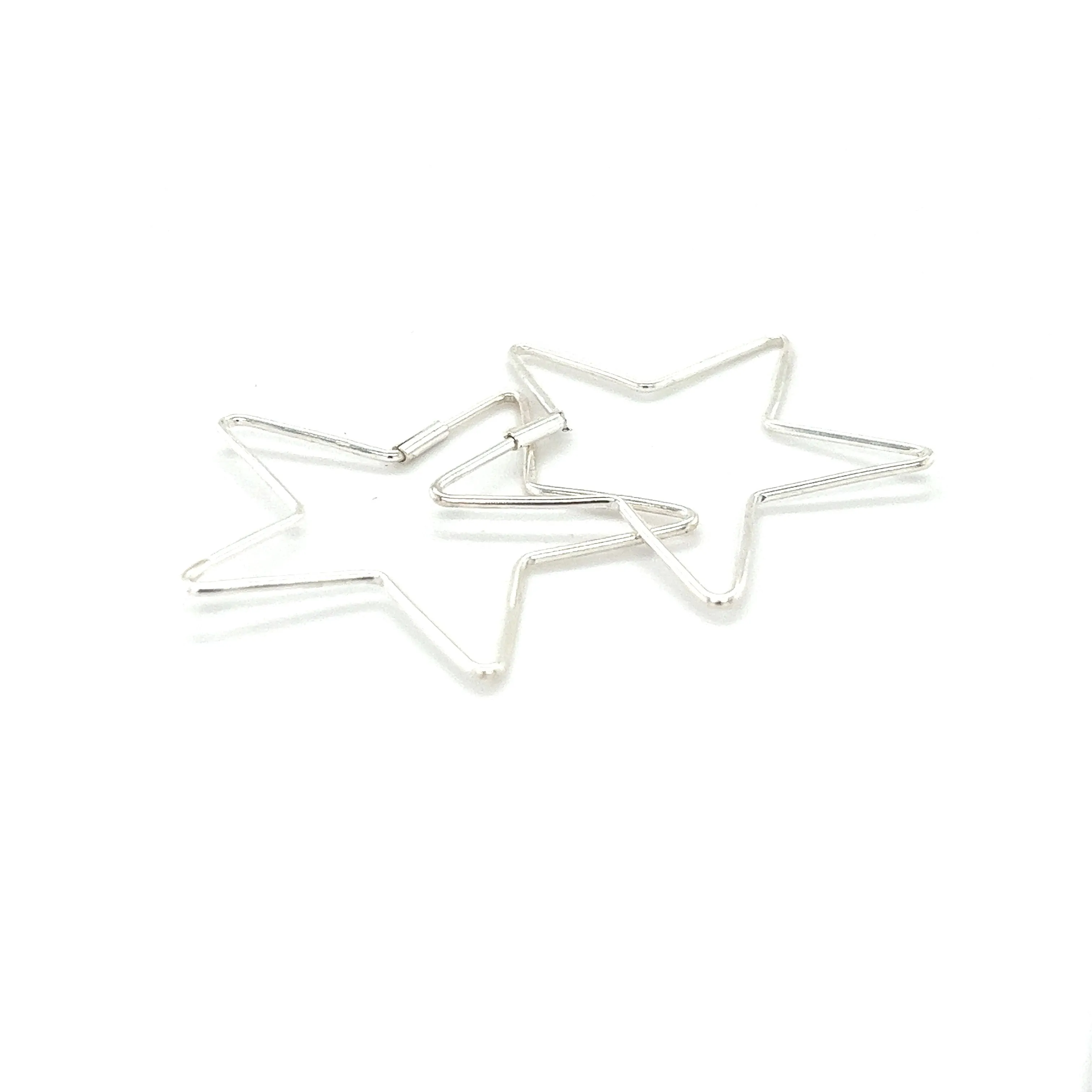 Delicate Star Shaped Hoops