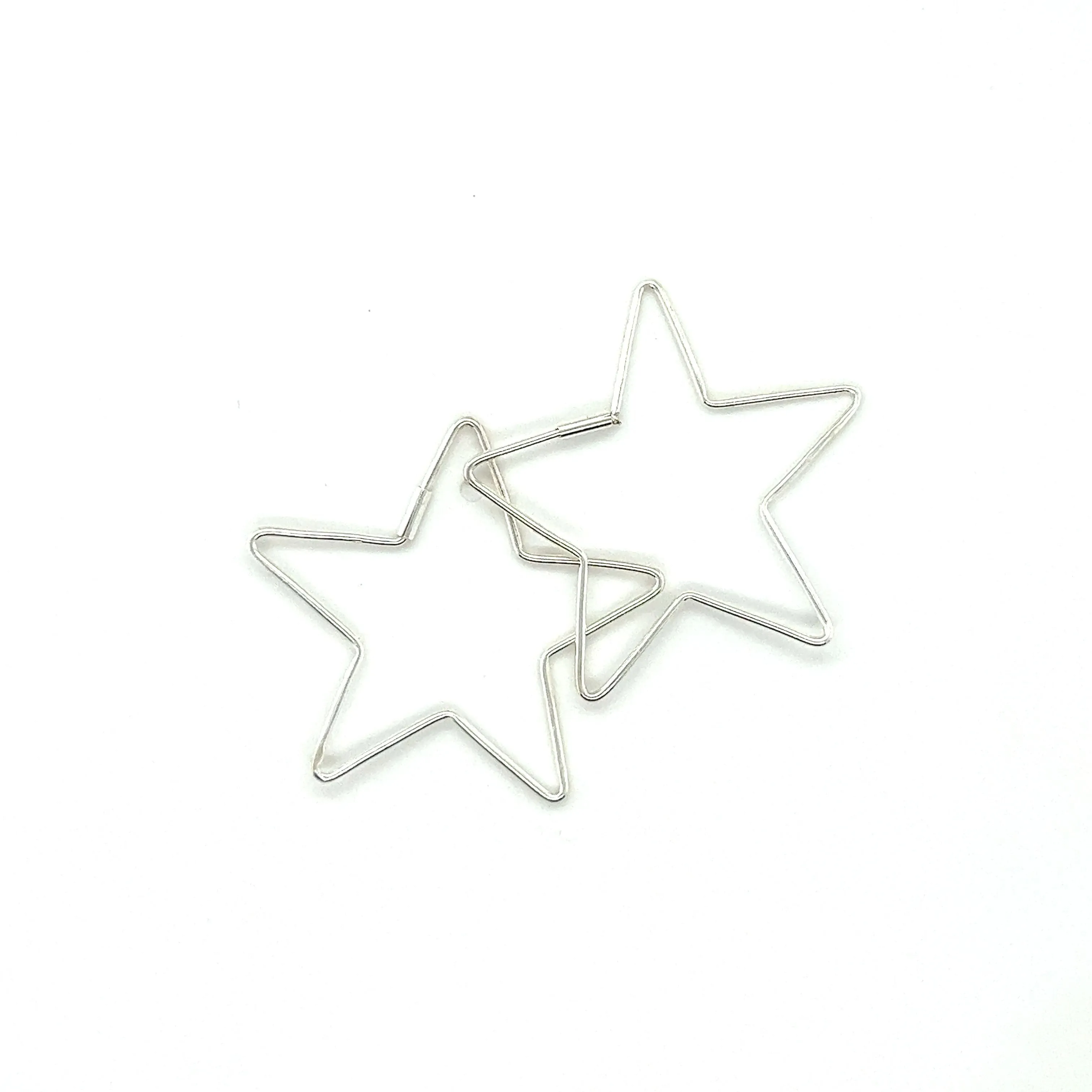 Delicate Star Shaped Hoops