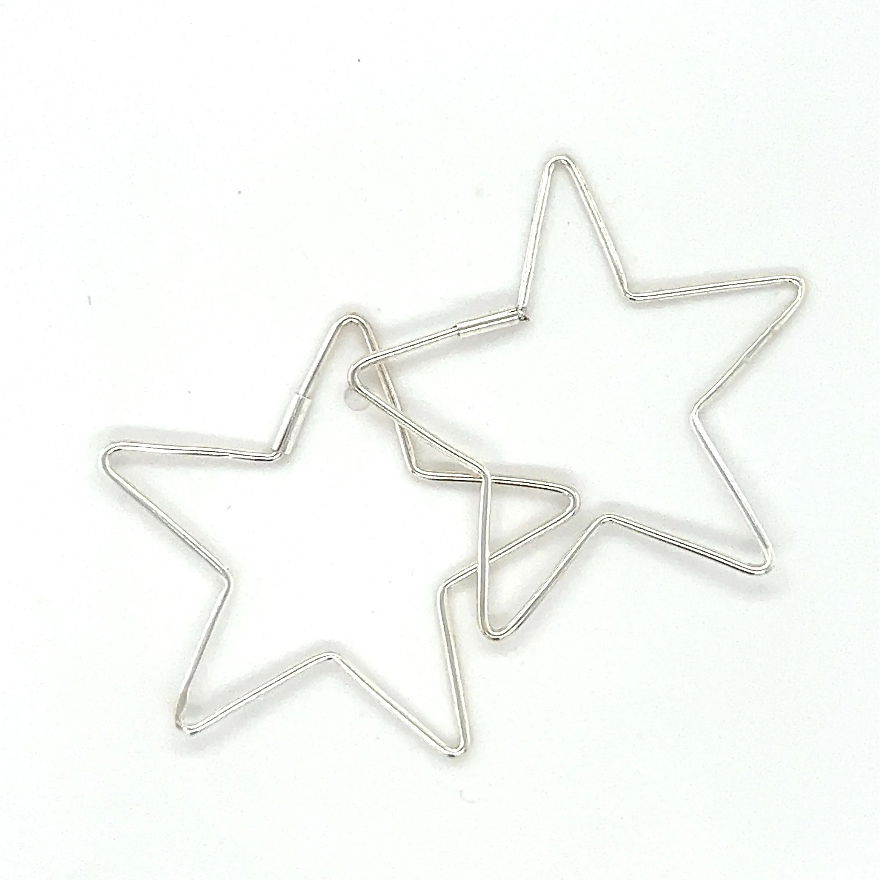 Delicate Star Shaped Hoops