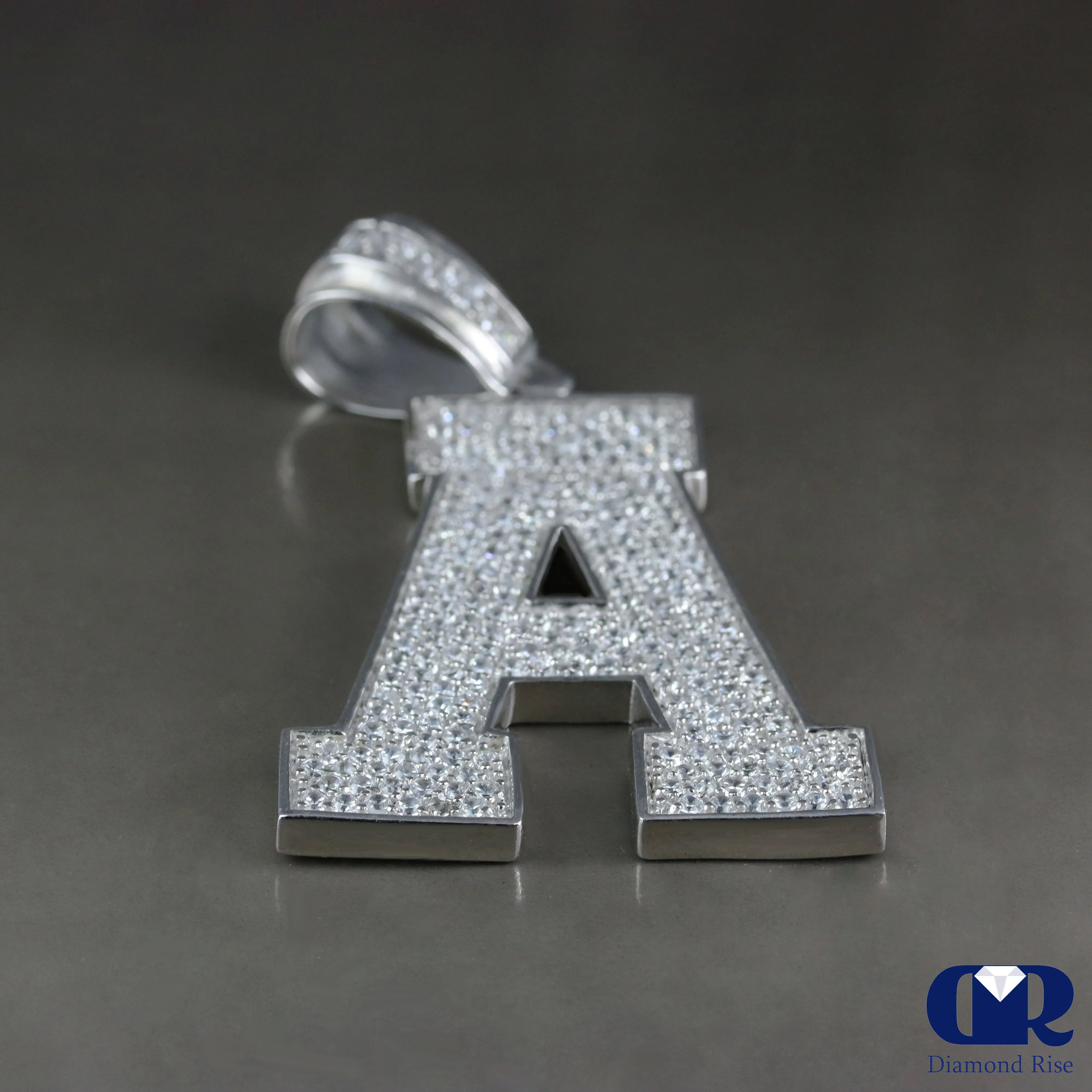 Diamond Initial Letter Pendant In 14K Gold