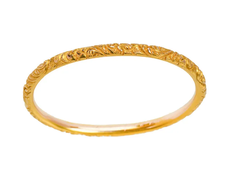 Edwardian Patterned Bangle Bracelet of 1904