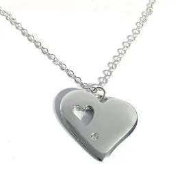 Eternity Diamond Heart Pendant