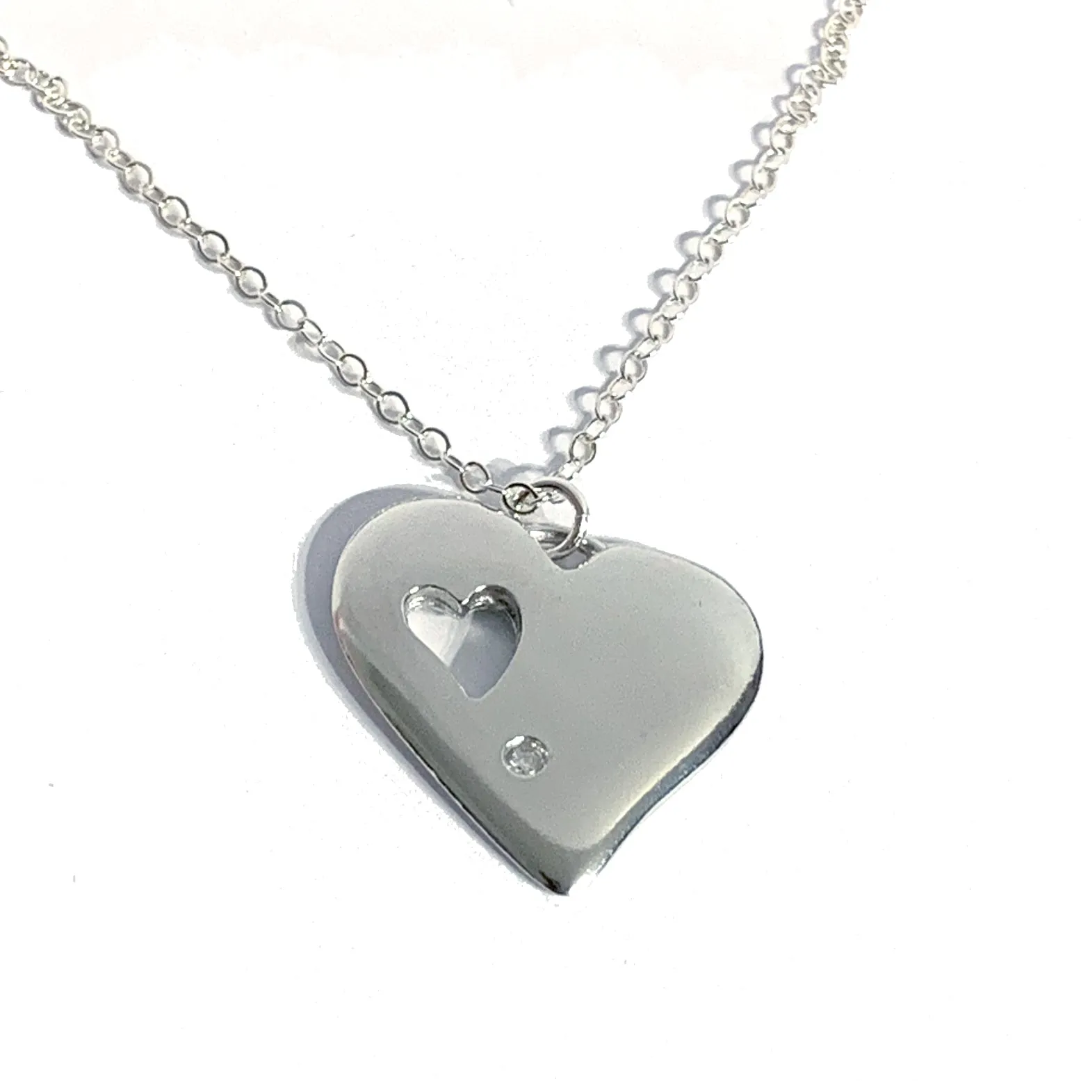 Eternity Diamond Heart Pendant