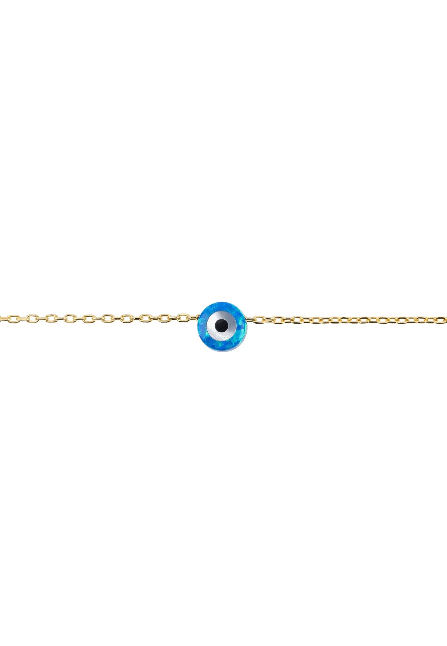 Evil Eye Mini Opalite Bracelet Gold