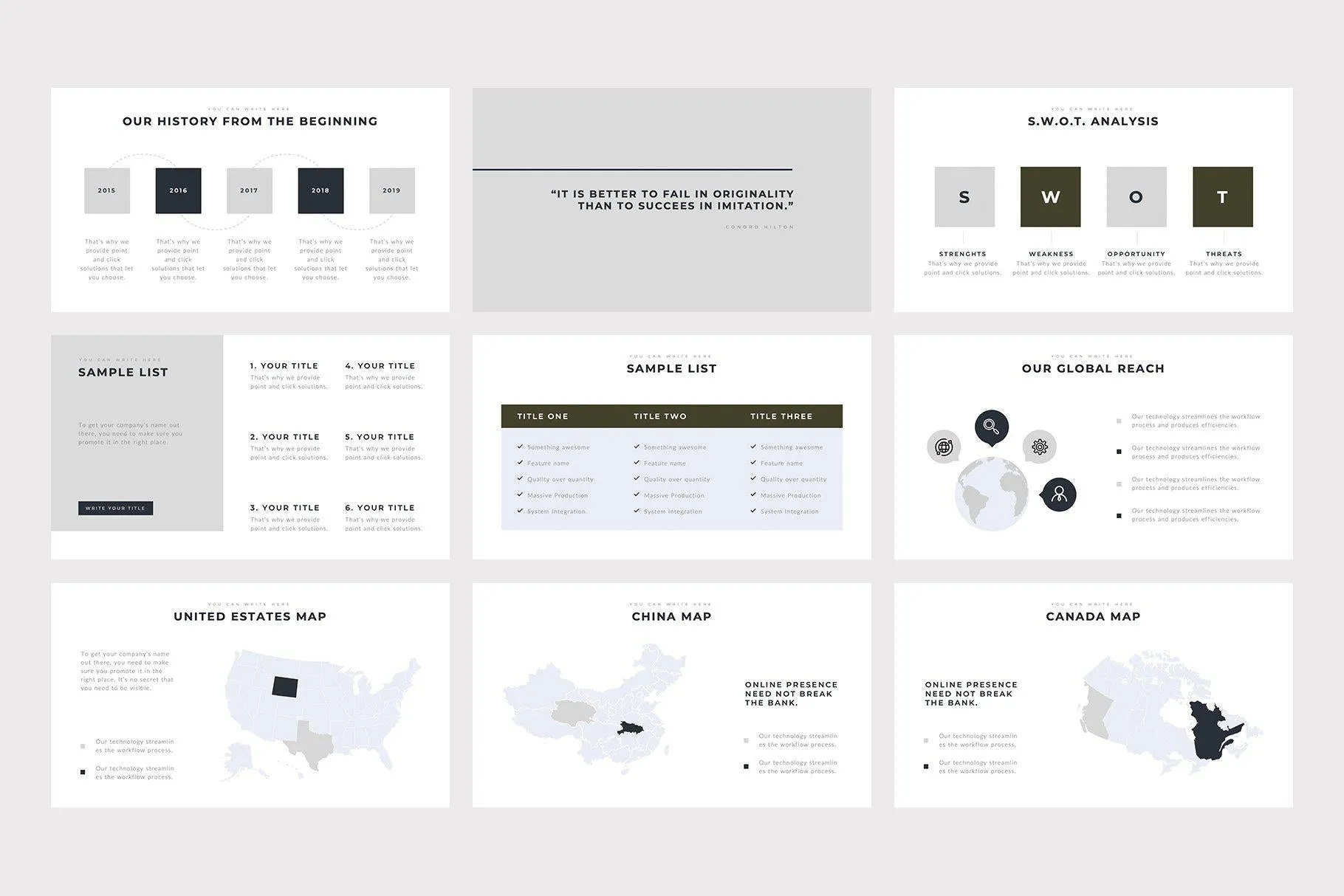 Futuro Minimal Google Slides