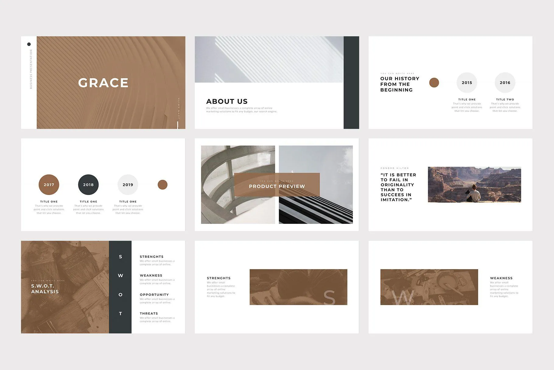 Grace Minimal Keynote Template