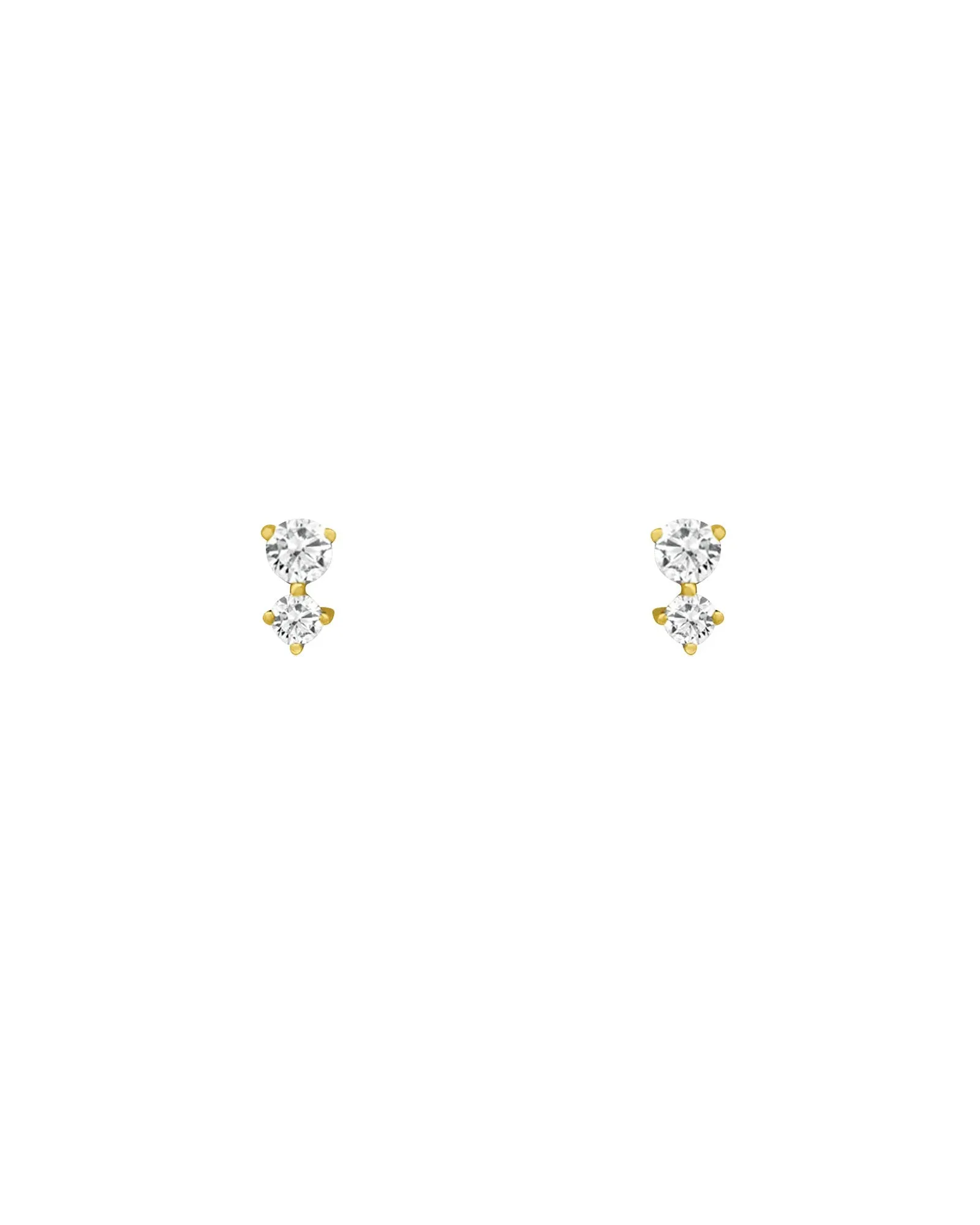 Gradual Two Diamond Studs