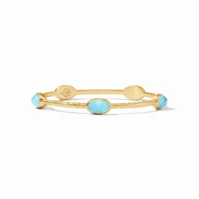 Ivy Stone Bangle Capri Blue (Medium)