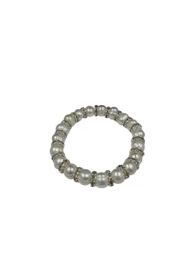 Joanna 9mm Cultured Freshwater Baroque Pearl Silver Bracelet