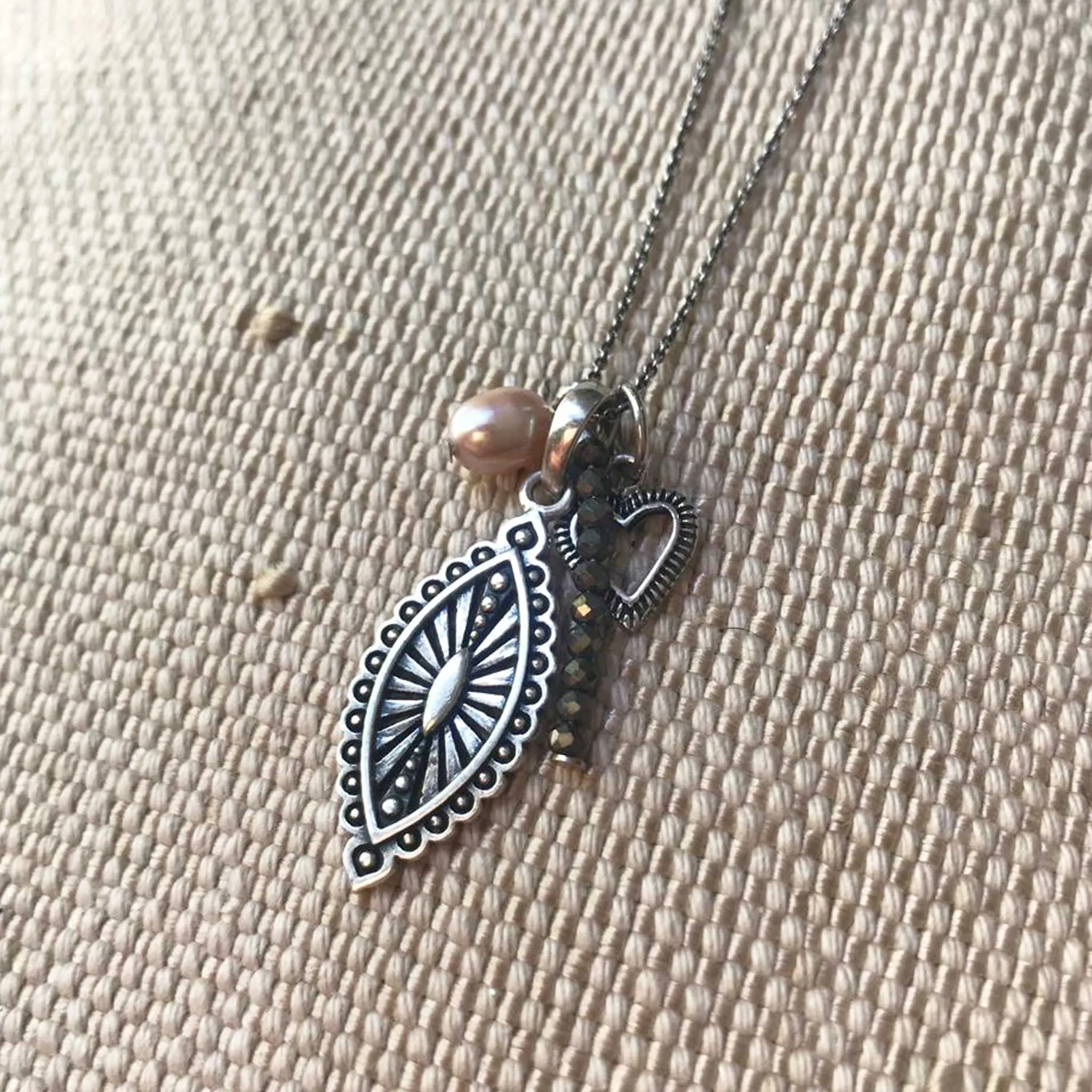 'julieta' multi pendant necklace | 925 silver