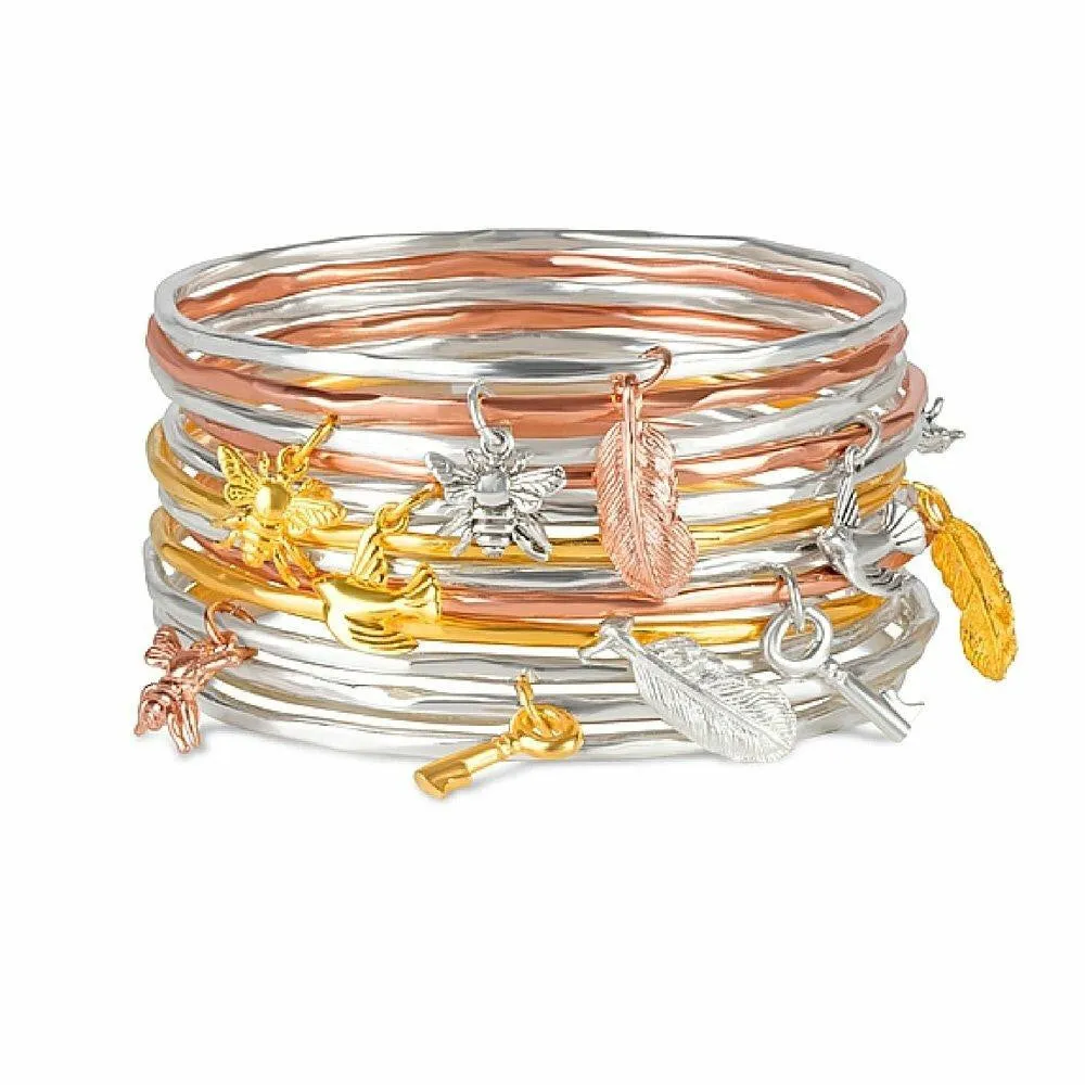 Key Bangle | Gold - Silver