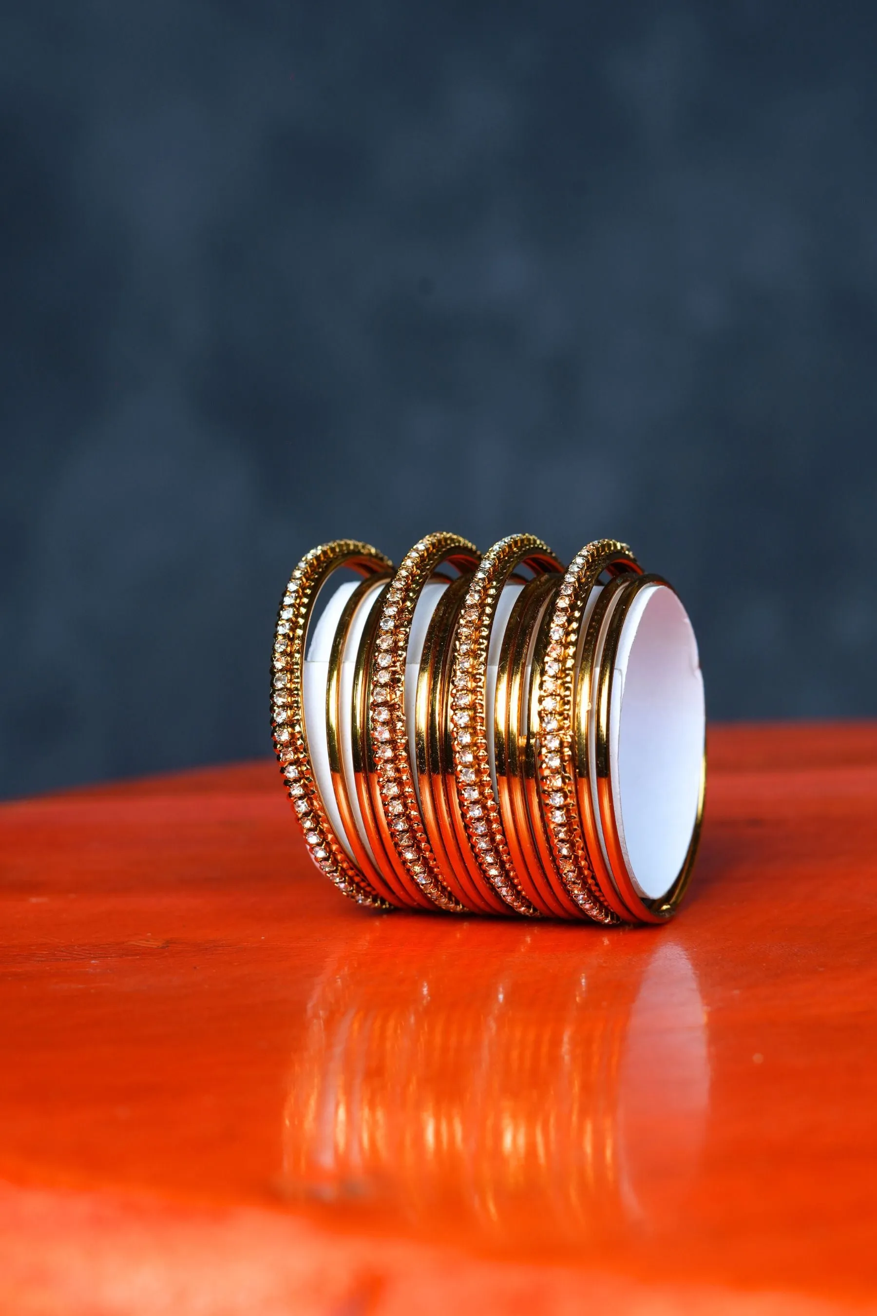 Kids' Elegant Gold & White Stone Bangles - JCSFashions Chic Collection