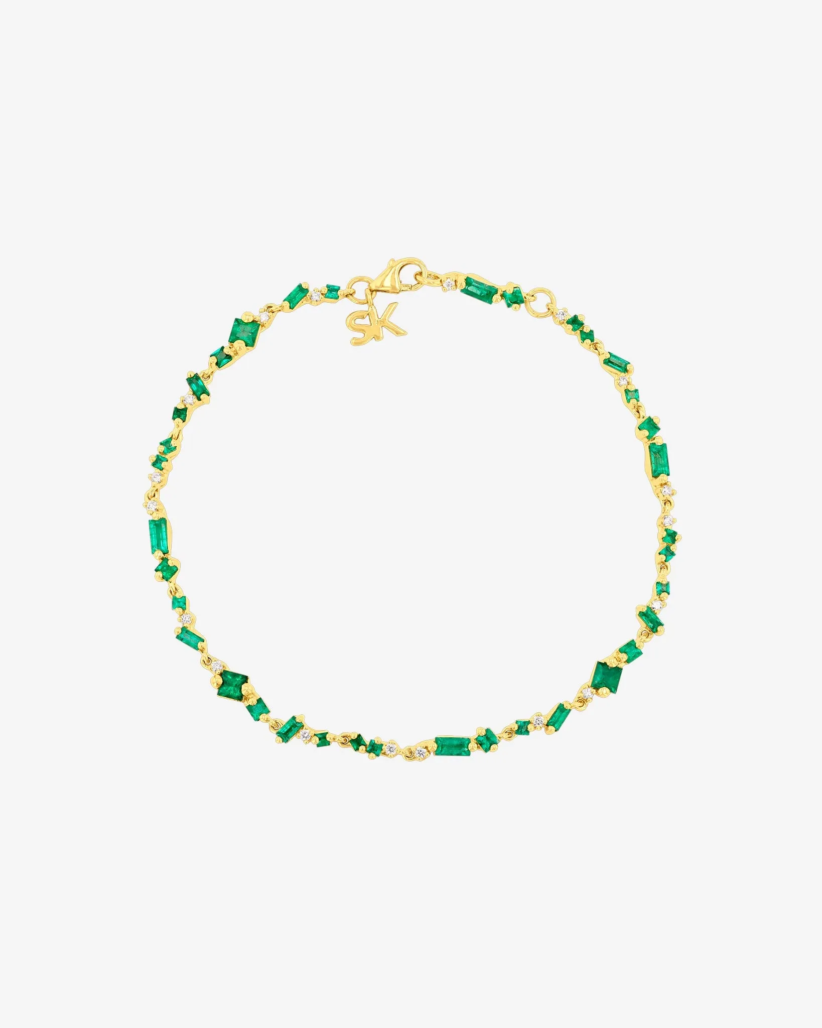 La Fantaisie Star Dust Emerald Bracelet