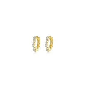 Lafonn Simulated Diamond 11mm Huggie Hoop Earrings E0620CLG00