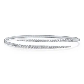 Lafonn Simulated Diamond Bypass Bangle Bracelet B0123CLP